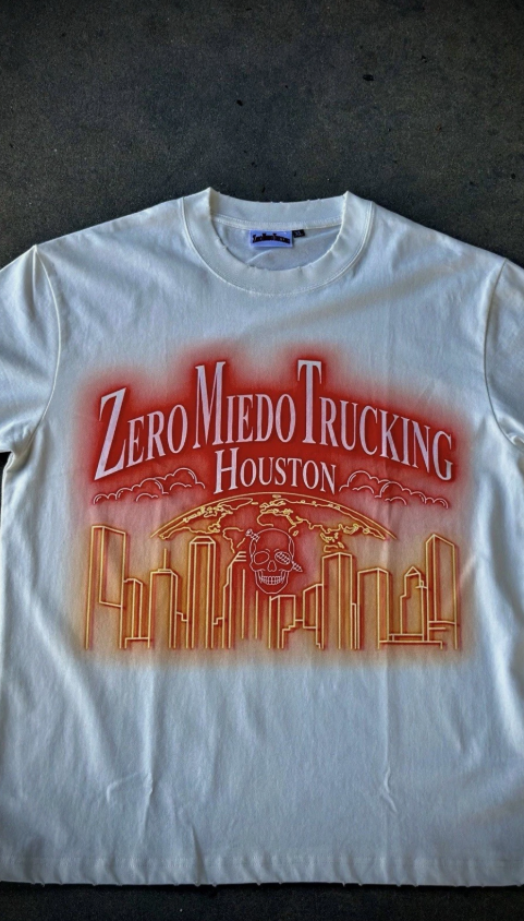 Zero Miedo Trucking White/Red Shirt